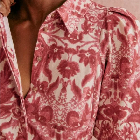 NWT Sezane Etia Midi dress FR 38 US 6 - Picture 3 of 11